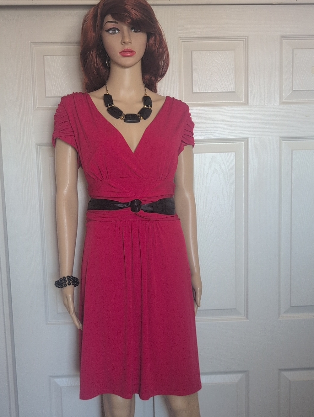 Laundry by Shelly Segal Gathered/Ruche Dress